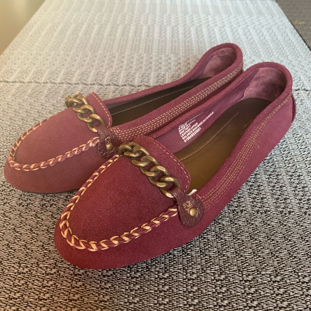 Sonoma Melanie Burgundy Leather Slips on Loafers 8